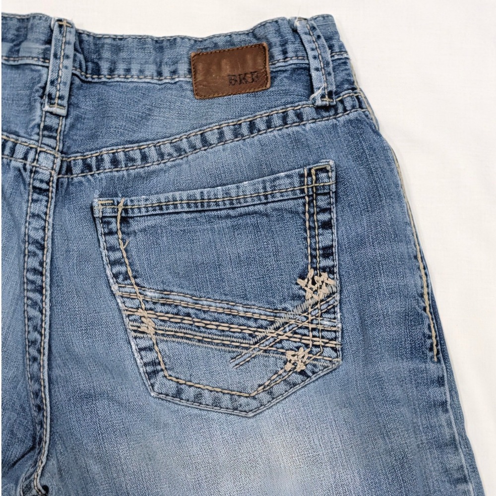 BKE Denim Derek Mens Shorts Size 33 Medium Wash Blue Cotton ABM120 Relaxed Fit